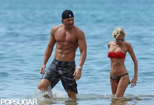 Joe Manganiello was shirtless with a bikini-clad friend in October 2011 in Hawaii.
Joe Manganiello was shirtless with a bikini-clad friend in October 2011 in Hawaii.