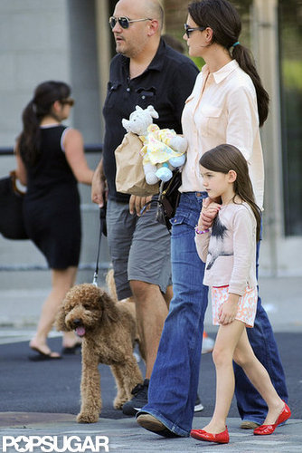 Katie and Suri Hit the Town With a New Furry Friend Katie and Suri Hit the Town With a New Furry Friend