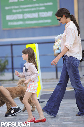 Katie and Suri Hit the Town With a New Furry Friend Katie and Suri Hit the Town With a New Furry Friend
