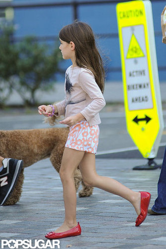 Katie and Suri Hit the Town With a New Furry Friend Katie and Suri Hit the Town With a New Furry Friend