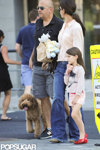 Katie and Suri Hit the Town With a New Furry Friend Katie and Suri Hit the Town With a New Furry Friend