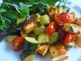 Courgette, Paneer & Cherry Tomatoes Stir-Fry