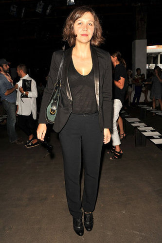 Maggie Gyllenhaal hit up Rag & Bone in an all-black ensemble, but it was her leather-lapel blazer that really showed off her chic side.
Maggie Gyllenhaal hit up Rag & Bone in an all-black ensemble, but it was her leather-lapel blazer that really showed off her chic side.