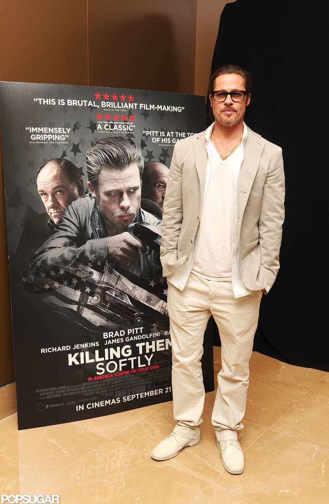 Brad Pitt stepped out for a screening of his film Killing Them Softly at the Mayfair Hotel in London. Brad Pitt stepped out for a screening of his film Killing Them Softly at the Mayfair Hotel in London.