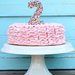 Sprinkle-Topped Ruffle Cake