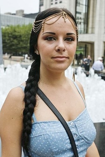 An Egyptian-like headpiece was the perfect complement to this girl's ropelike braid.
Photo by Caroline Voagen Nelson
An Egyptian-like headpiece was the perfect complement to this girl's ropelike braid.
Photo by Caroline Voagen Nelson