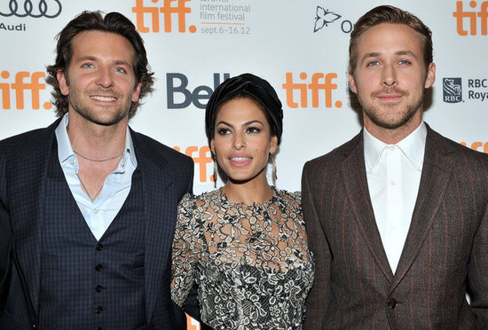 Ryan Gosling and Eva Mendes Pose at TIFF With Bradley Cooper Ryan Gosling and Eva Mendes Pose at TIFF With Bradley Cooper