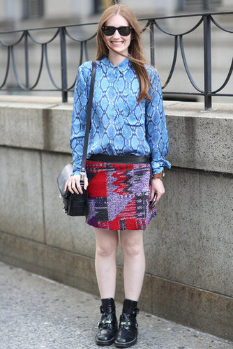 Mixed prints and a great pair of boots made this a snap-worthy moment.
Source: Greg Kessler
Mixed prints and a great pair of boots made this a snap-worthy moment.
Source: Greg Kessler