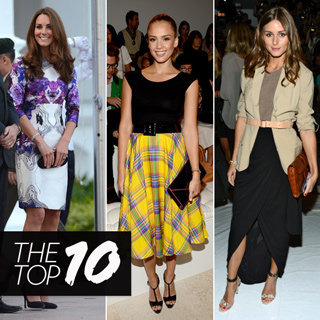 Top Ten Best Dressed Of The Week: Kate Middleton White Dress, Jessica Alba Yellow Skirt, Olivia Palermo