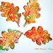 Shaving Cream Painted Leaves