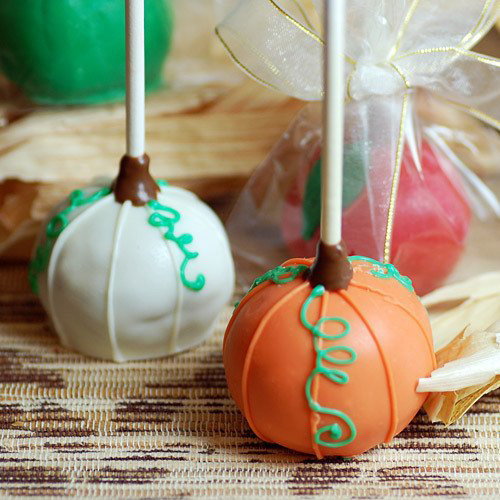 Pumpkin Brownie Pops Pumpkin Brownie Pops