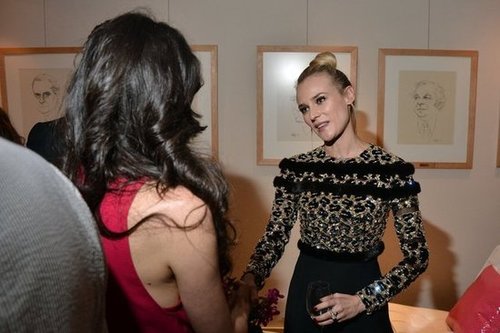 Diane Kruger wore a black dress with an embellished top for the Inescapable premiere at the Toronto International Film Festival.
Diane Kruger wore a black dress with an embellished top for the Inescapable premiere at the Toronto International Film Festival.