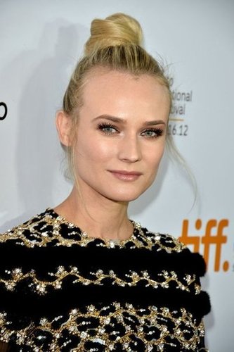 Diane Kruger wore her hair in a bun on the top of her head for the Inescapable premiere at the Toronto International Film Festival.
Diane Kruger wore her hair in a bun on the top of her head for the Inescapable premiere at the Toronto International Film Festival.