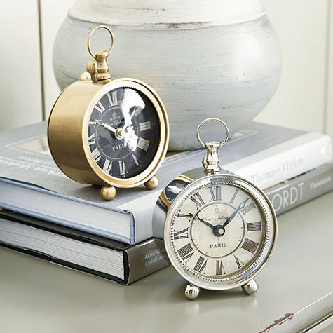 With a sleek, vintage-inspired design and beaded rim, the Delcampe Petite Alarm Clock ($65) is a polished pick for your bedside table.
With a sleek, vintage-inspired design and beaded rim, the Delcampe Petite Alarm Clock ($65) is a polished pick for your bedside table.