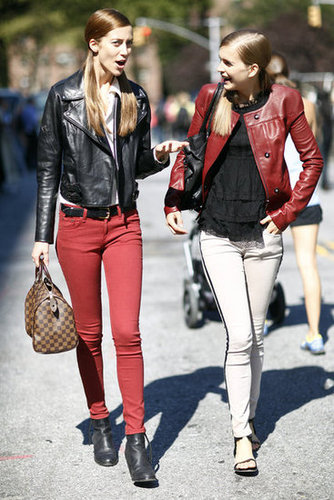 A model moment that zeroed in on the textures and color trends of the season — we see leather and a touch of Fall red.
Source: Greg Kessler
A model moment that zeroed in on the textures and color trends of the season — we see leather and a touch of Fall red.
Source: Greg Kessler
