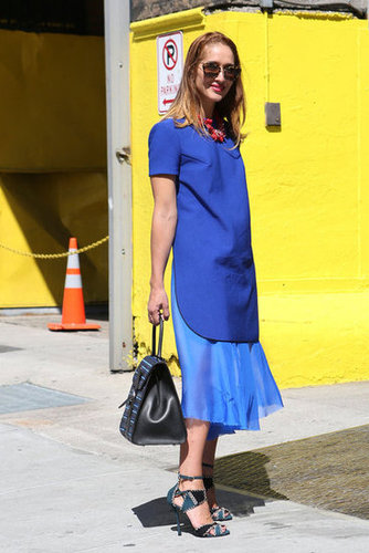 Blue on blue with whimsical accents.
Blue on blue with whimsical accents.