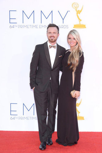 Aaron Paul stepped onto the red carpet with fiancée Lauren Parsekian.
Aaron Paul stepped onto the red carpet with fiancée Lauren Parsekian.