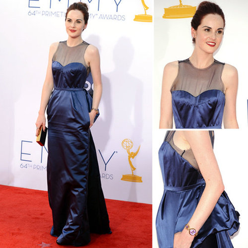 Pictures of Downton Abbey Star Michelle Dockery in Louis Vuitton Gown on the red carpet at the 2012 Emmy Awards