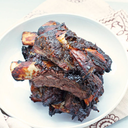 Sugar Free Peach Glazed Beef Ribs
