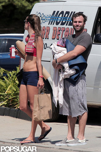 Alessandra Ambrosio was out in LA with her fiancé Jamie Mazur and their son Noah Mazur.
Alessandra Ambrosio was out in LA with her fiancé Jamie Mazur and their son Noah Mazur.