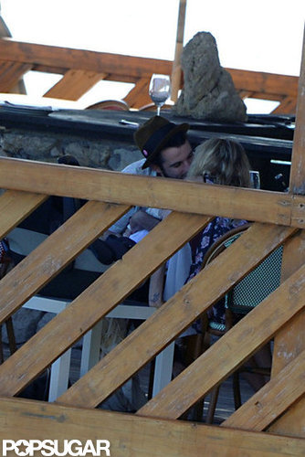 Sienna Miller and Tom Sturridge showed PDA on their boat ride.
Sienna Miller and Tom Sturridge showed PDA on their boat ride.