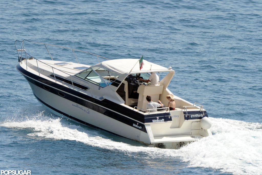 Tom Sturridge, Sienna Miller, and Marlowe Sturridge took a boat ride as a family is Positano.
Tom Sturridge, Sienna Miller, and Marlowe Sturridge took a boat ride as a family is Positano.