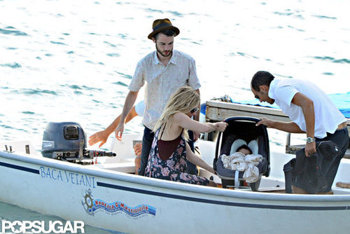 Marlowe Sturridge made the trek to Positano with parents Sienna Miller and Tom Sturridge.
Marlowe Sturridge made the trek to Positano with parents Sienna Miller and Tom Sturridge.