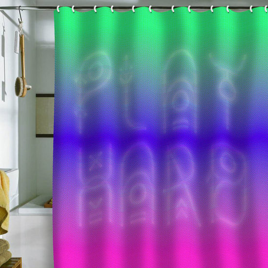 DENY Designs Wesley Bird 'Play Hard' Shower Curtain