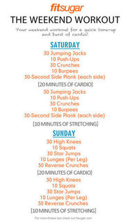 Weekend Workout Poster