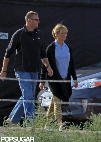 Jennifer Aniston walked onto the set of We're the Millers in New Mexico.
Jennifer Aniston walked onto the set of We're the Millers in New Mexico.
