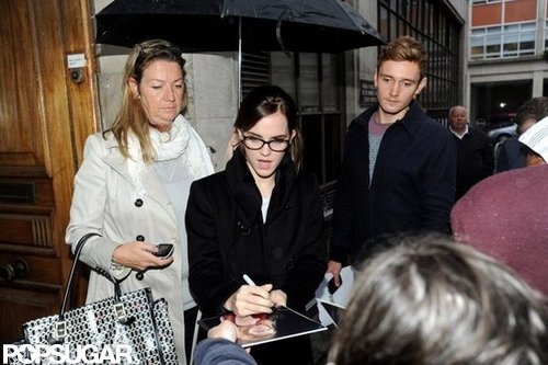 Emma Watson Dresses Up Pants For a Special Perks Screening Emma Watson Dresses Up Pants For a Special Perks Screening