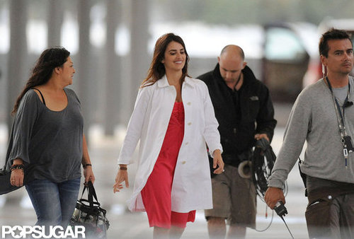 Penelope Cruz walked onto the set of The Counselor.
Penelope Cruz walked onto the set of The Counselor.