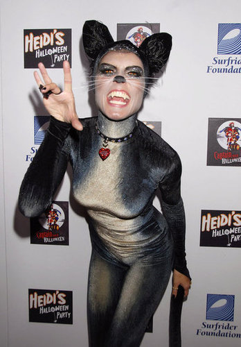 Heidi Klum got catty for her 2007 costume party in LA.
Heidi Klum got catty for her 2007 costume party in LA.