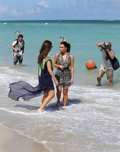 Kim and Kourtney Hit the Beach While Khloe Preps For The X Factor Kim and Kourtney Hit the Beach While Khloe Preps For The X Factor