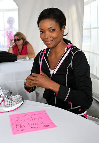 Gabrielle Union auctioned off a pair of sneakers to raise money for the cause at the June Susan G. Komen Global Race For the Cure in Washington DC.
Gabrielle Union auctioned off a pair of sneakers to raise money for the cause at the June Susan G. Komen Global Race For the Cure in Washington DC.