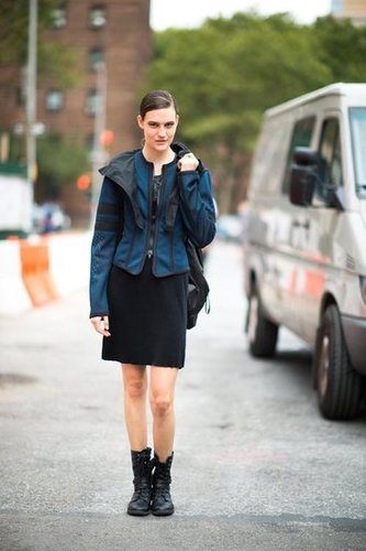 A futuristic topper gives new life to a basic pencil skirt. Update yours with a sporty-girl parka and a pair of edgier lace-up boots.
Source: Adam Katz Sinding
A futuristic topper gives new life to a basic pencil skirt. Update yours with a sporty-girl parka and a pair of edgier lace-up boots.
Source: Adam Katz Sinding