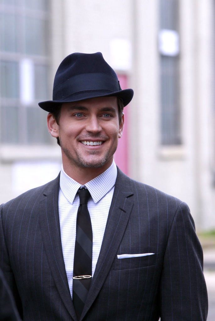 Matt Bomer flashed his sexy smile on the NYC set of White Collar in April 2012.
Matt Bomer flashed his sexy smile on the NYC set of White Collar in April 2012.