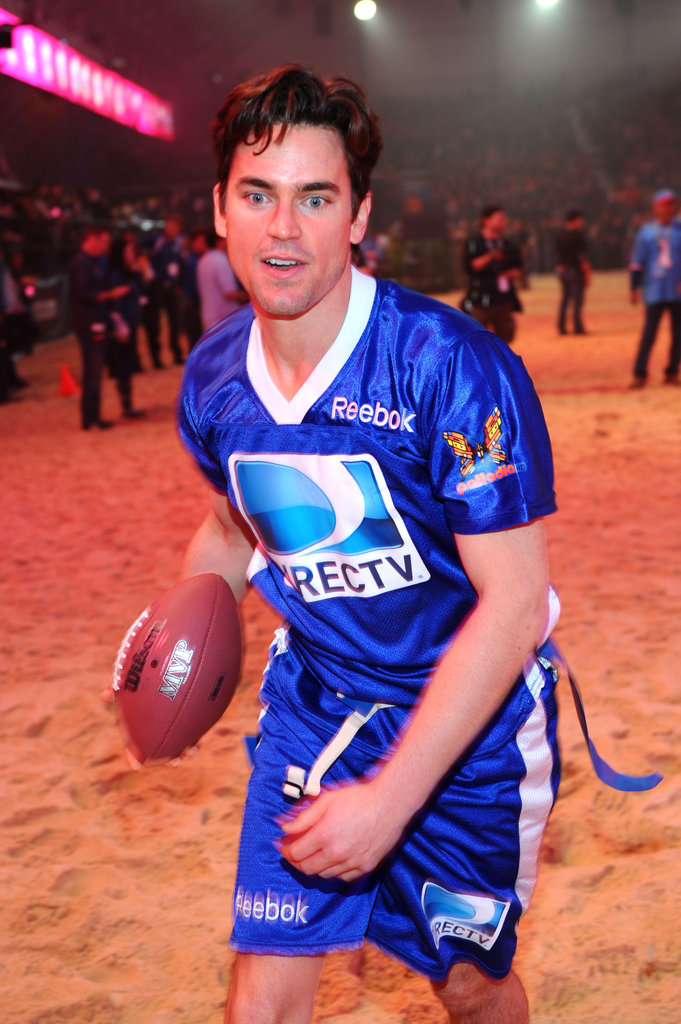 Matt Bomer showed off his athletic skills during the February 2012 DirecTV celebrity beach bowl in Indianapolis, IN.
Matt Bomer showed off his athletic skills during the February 2012 DirecTV celebrity beach bowl in Indianapolis, IN.