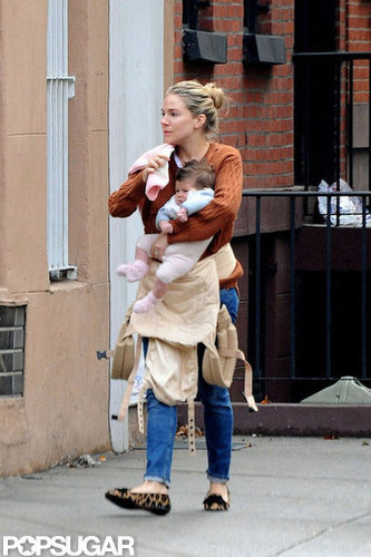Sienna Miller Brunches With Baby Marlowe in the Big Apple Sienna Miller Brunches With Baby Marlowe in the Big Apple