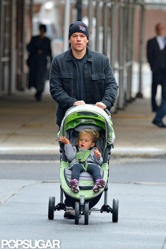 Matt Damon took his youngest daughter, Stella Damon, for a walk in NYC.
Matt Damon took his youngest daughter, Stella Damon, for a walk in NYC.