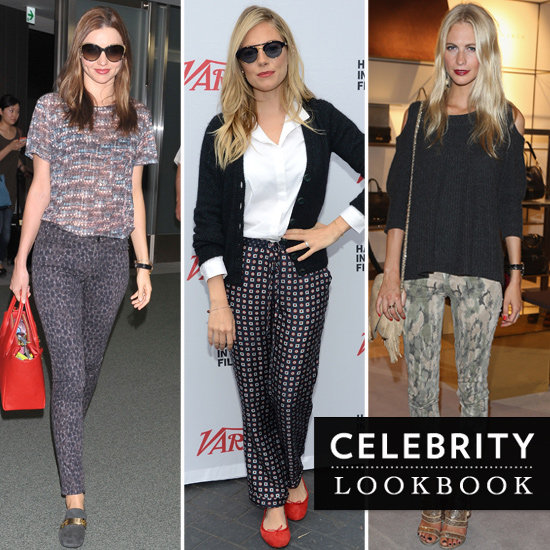 Statement Pants: Olivia Palermo, Miranda Kerr, Sienna Miller, Poppy Delevingne, Rihanna, Kristen Stewart In Printed Pants Statement Pants: Olivia Palermo, Miranda Kerr, Sienna Miller, Poppy Delevingne, Rihanna, Kristen Stewart In Printed Pants