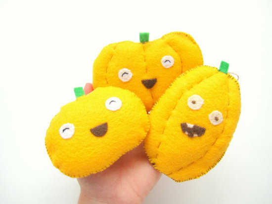 Set of Three Pumpkin Ornaments