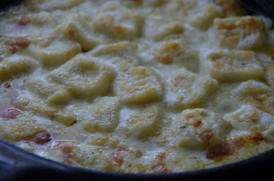 Baked Gnocchi in Smoked Blue Cheese Sauce
