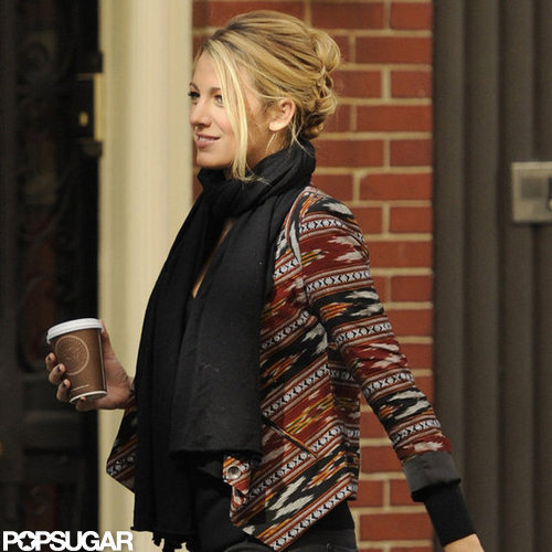 Blake Lively Flashes Her Diamond and Welcomes Taylor Momsen Back to Set Blake Lively Flashes Her Diamond and Welcomes Taylor Momsen Back to Set