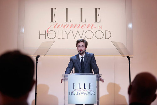 Robert Pattinson was onstage at the Elle Awards in LA.
Robert Pattinson was onstage at the Elle Awards in LA.