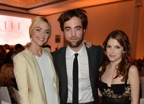 Robert Pattinson posed for photos with Jaime King and Anna Kendrick at the Elle Women in Hollywood Awards.
Robert Pattinson posed for photos with Jaime King and Anna Kendrick at the Elle Women in Hollywood Awards.