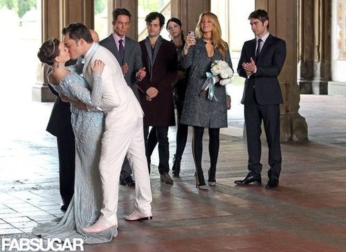Spotted: Blair Waldorf Is a Blushing Bride — Take Two — in Elie Saab Spotted: Blair Waldorf Is a Blushing Bride — Take Two — in Elie Saab