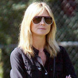 Heidi Klum Dons Striped Jeans and a New Jimmy Choo Bag at the Park Heidi Klum Dons Striped Jeans and a New Jimmy Choo Bag at the Park