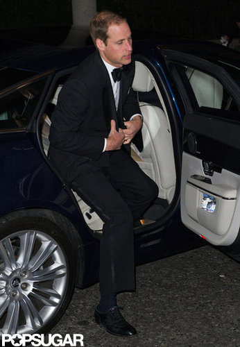 Prince William arrived at The October Club dinner in London wearing a tux.
Prince William arrived at The October Club dinner in London wearing a tux.