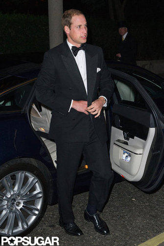 Prince William wore a tux in London.
Prince William wore a tux in London.